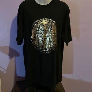 KOO Koo Black & Gold Jerusalem Psalm 137.5 Tee Size XL